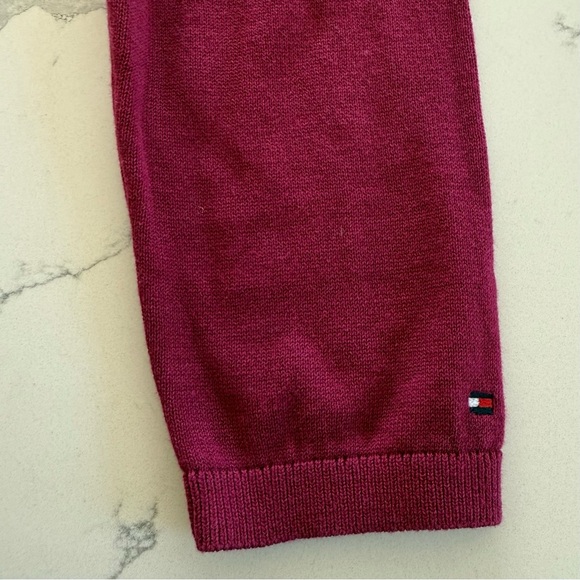 Tommy Hilfiger Long Sleeve 100% Cotton Soft Red/Plum Crewneck Womens Medium NWT - Picture 5 of 8